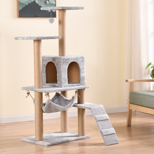 Cat tree cat climbing frame cat scratcher cat bed cat supplies cat toys cat jump platform cat villa pet nail file wholesale