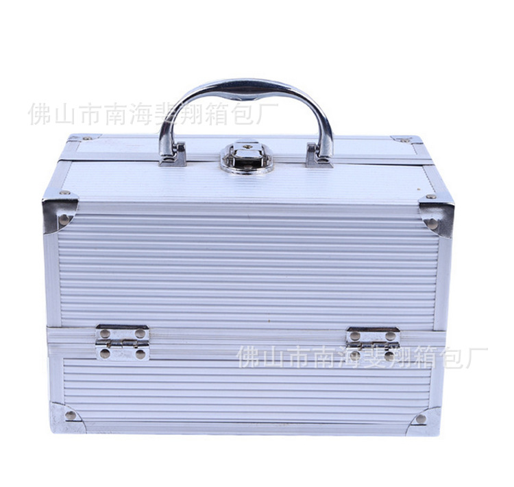化妆箱 铝合金化妆箱 铝合金双开化妆箱 手提铝箱化妆箱