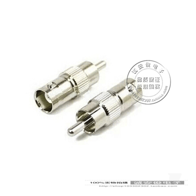 Monitoring Video BNC Female to AV Male Q9/RCA Male Surveillance Camera Video Lotus Adapter