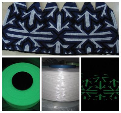 Low elastic luminous filament,Luminous yarn,Vamp Luminous silk Knitted socks luminous filament,Free Trial