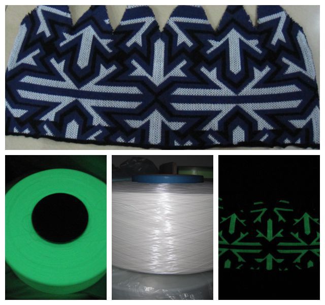 Low elastic luminous filament,Luminous yarn,Vamp Luminous silk Knitted socks luminous filament,Free Trial