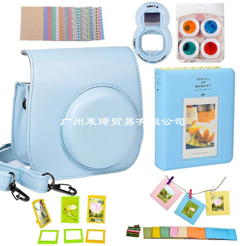 Fuji Polaroid instax mini11 accessories suit album camera bag shoulder strap sticker 8-in-1