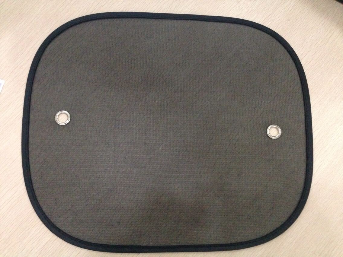 black nylon sunshade with two