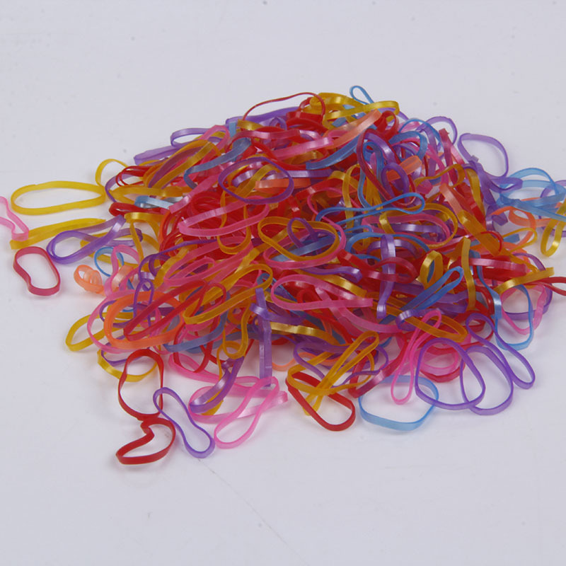 儿童一次性扎头绳皮筋 糖果色发圈发绳细 珠光皮筋厂家直销