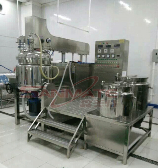 均质型鞋油加工乳化机 小型鞋油乳化机 真空加热膏霜乳化机机械