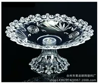 [Аcrylic high-end colored base fruit tray KTV fruit plate candy plate transparent fruit plate snack dish]