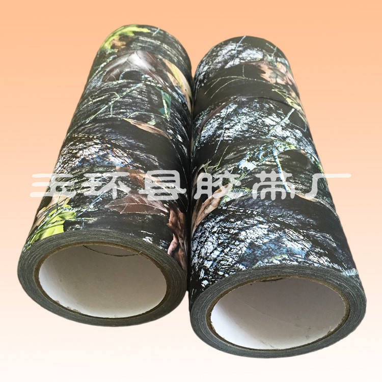 大量销售 优质仿生丛林迷彩胶带 伪装数码迷彩布基胶带批发