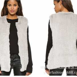 YR355兔毛基本款圆领密编背心 EBAY速卖通货源外贸工厂直销