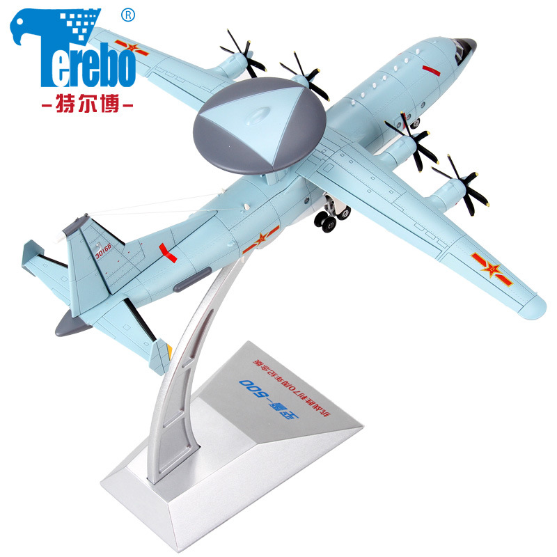 Alloy1:110 Air Police500 Aircraft Model Company Aviation Early Warning Aircraft Model Simulation Military Model