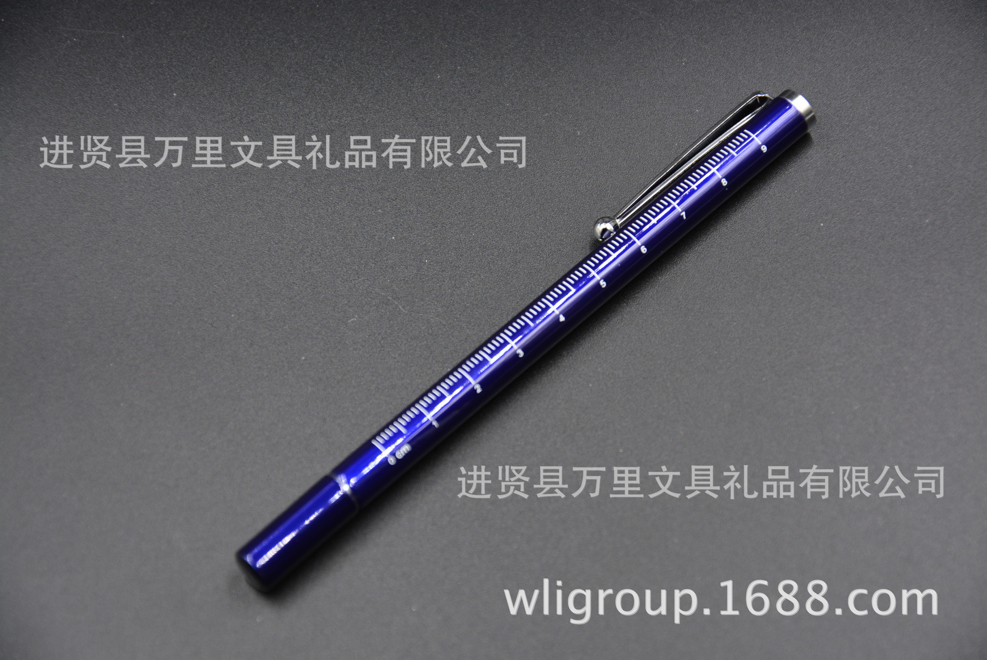 万里集团两用伸缩尺子教鞭笔 多功能7节伸缩教鞭 教鞭金属圆珠笔