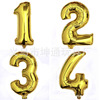 Golden digital balloon, evening dress, decorations, wholesale, 30inch