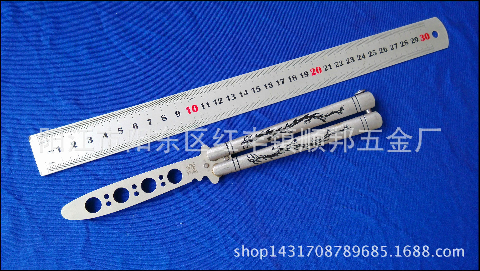 厂家供应新款龙虎蝴蝶工具甩刀 不开刃练习工具小刀