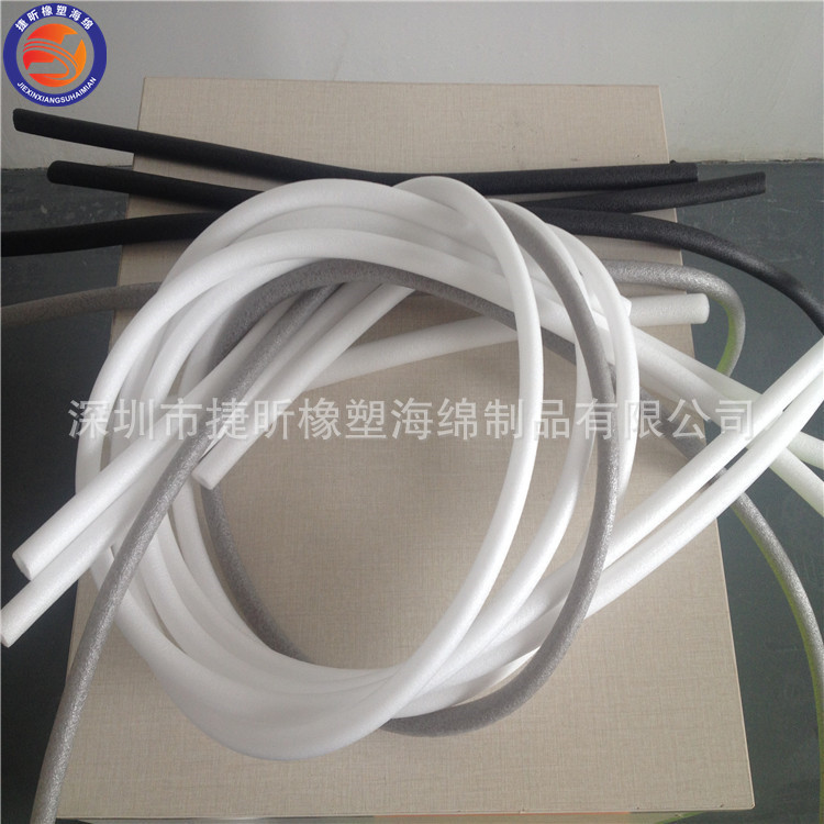 厂家批发 汽车配件泡沫管阻燃隔音epe空心珍珠棉管 可定