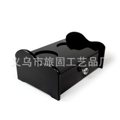 厂家批发 定制亚克力展示架 黑色咖啡盒展示架 酒店床头展示架