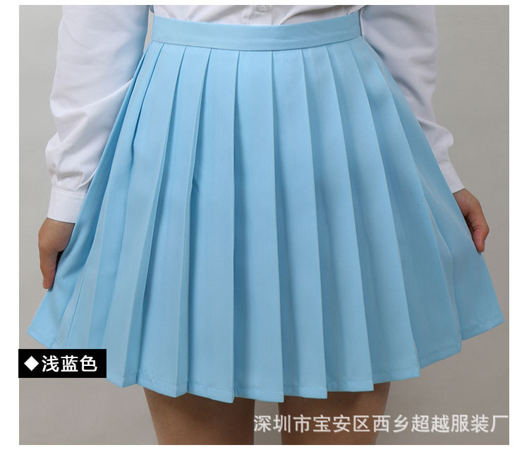 纯色百褶裙_25