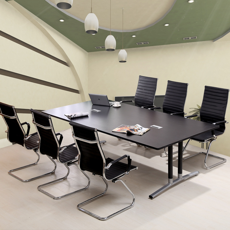 苏州麦叶特价新款免安装会议桌办公桌培训洽谈桌条形桌自由组合|ms