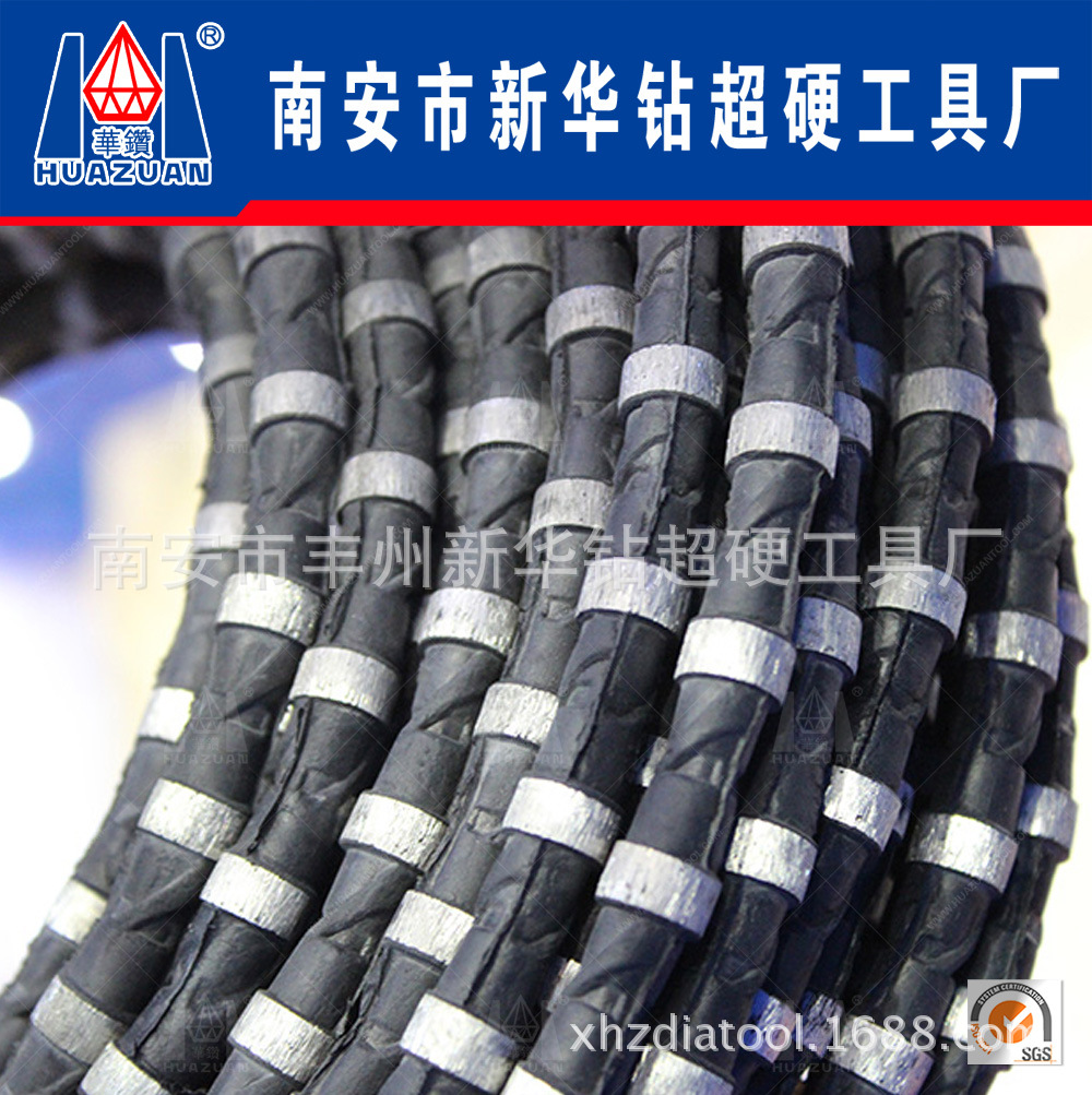 *厂家批发加工定制金刚石串珠花岗岩矿山开采荒料整形绳锯钢丝锯