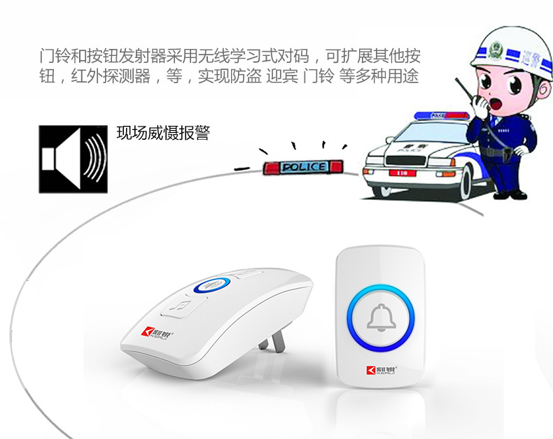 防盗迎宾门铃 M525