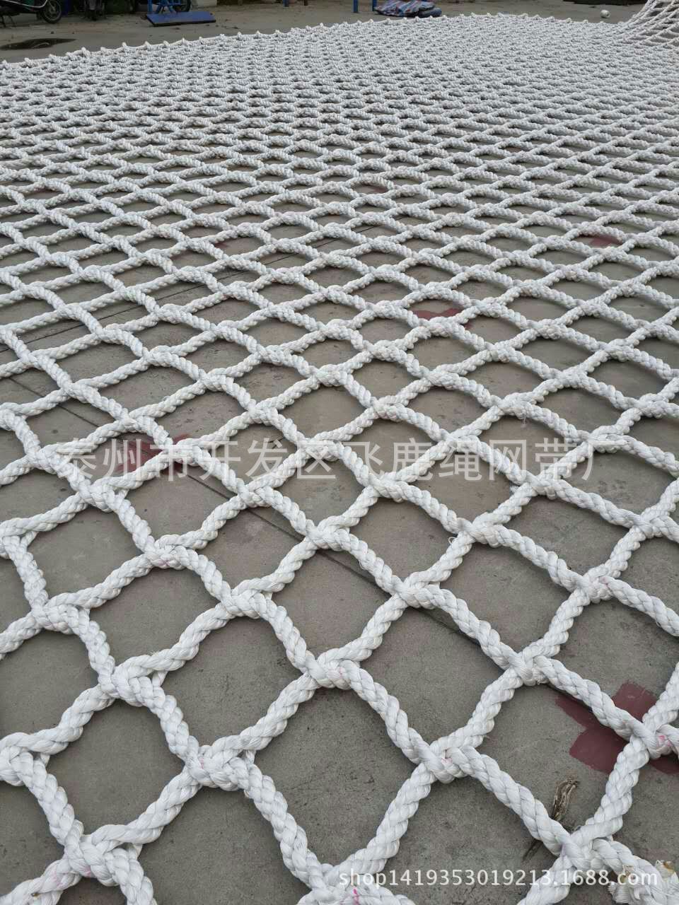【飞鹿绳网带】加工定制尼龙防护耐磨大吊网装饰编织安全吊网
