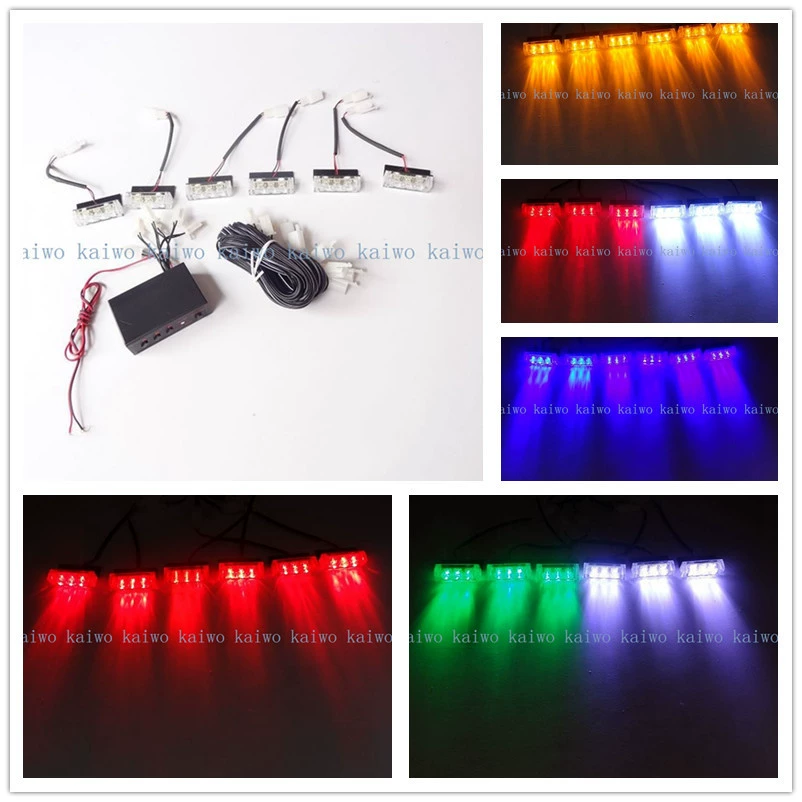 51035-6 вспышка 3LEd X6 Автомобильная чистая Вспышка светодиодная вспышка мотоцикла свет DC 12 В