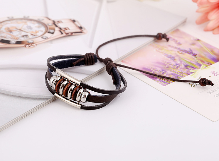 New beaded leather bracelet