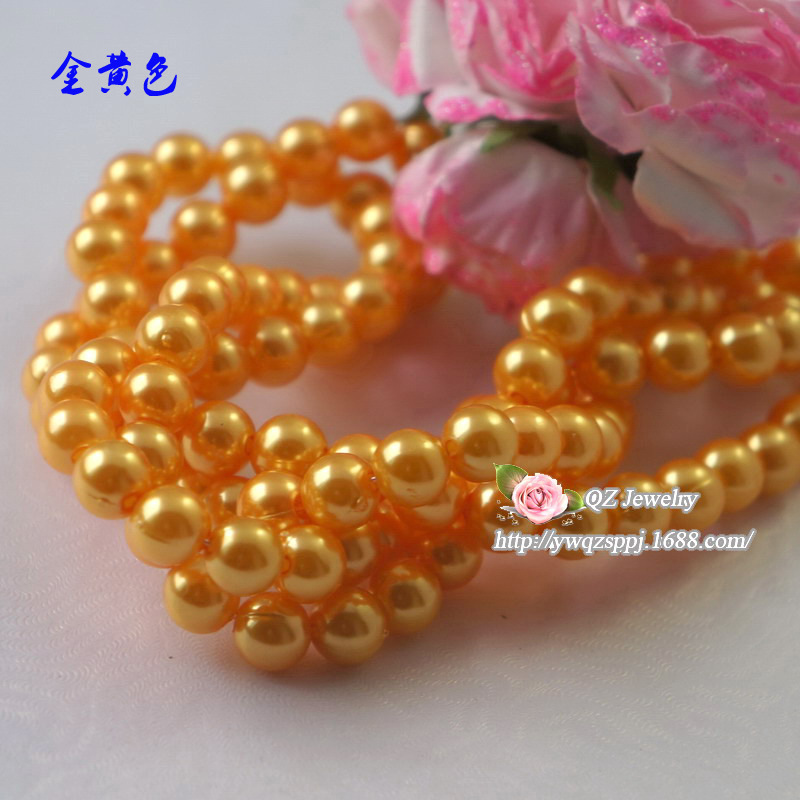 Yiwu manufacturer wholesale of imitation pearl plastic loose beads, clothing accessories, wedding hair ornaments, diy handcrafted beads detail image 8