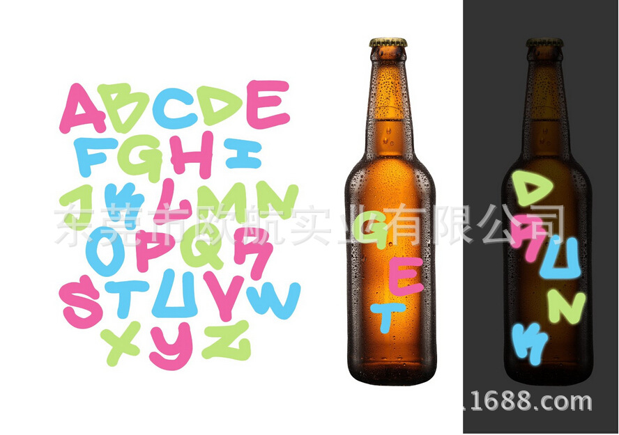 厂家批发创意Diy变色酒标签贴男女生红酒杯标识 果汁杯标识贴