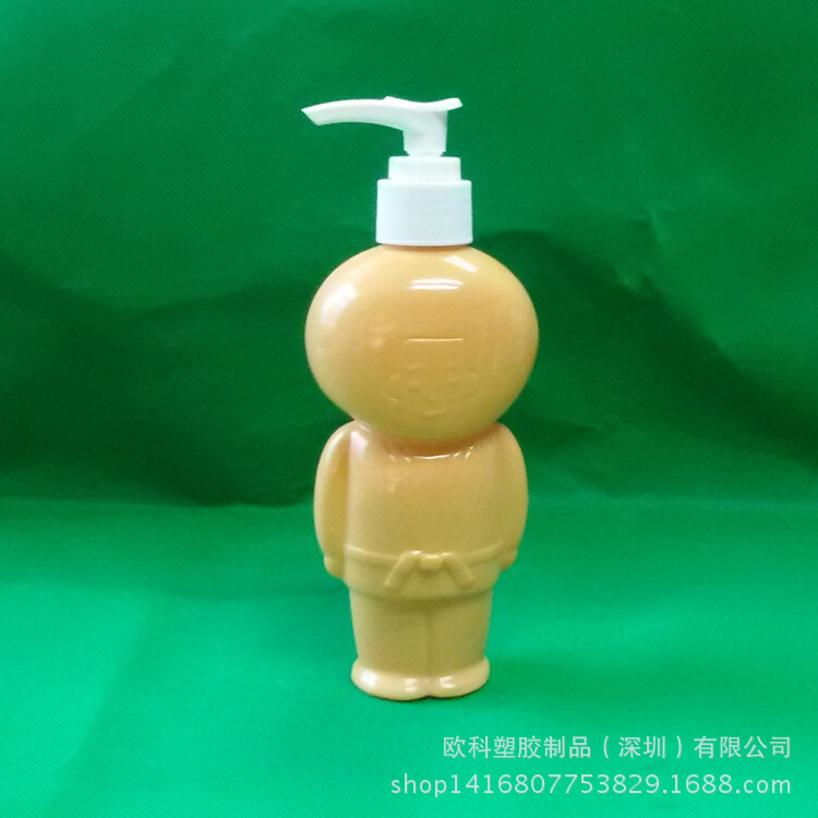 厂家供应200ML公仔乳液瓶 沐浴露瓶 PVC塑料瓶 可加工订做定制
