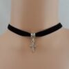 Necklace, short choker, European style, “Frozen”, punk style