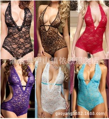 歐美情趣內衣批發 外貿貨源 蕾絲連體性感內衣睡衣 勝妃情趣內衣