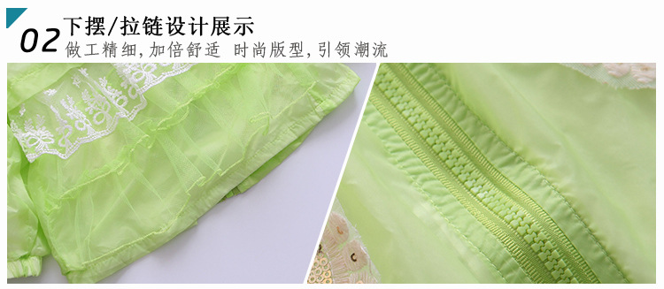 2015女童秋季童裝 防曬連帽外套 中小童長款外套   兒童外套批發