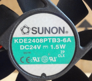 SUNON建准8CM 8025 24V变频风扇1.5W KD2408PTB3-6A