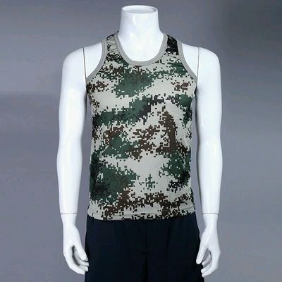 summer man camouflage vest outdoors Jungle camouflage vest Tactical bottoming Army fans supplies Military vest