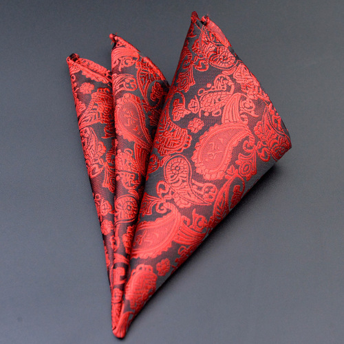 Men's pocket square wedding business men's suit shirt pocket square polyester silk square scarf chest scarf handkerchief