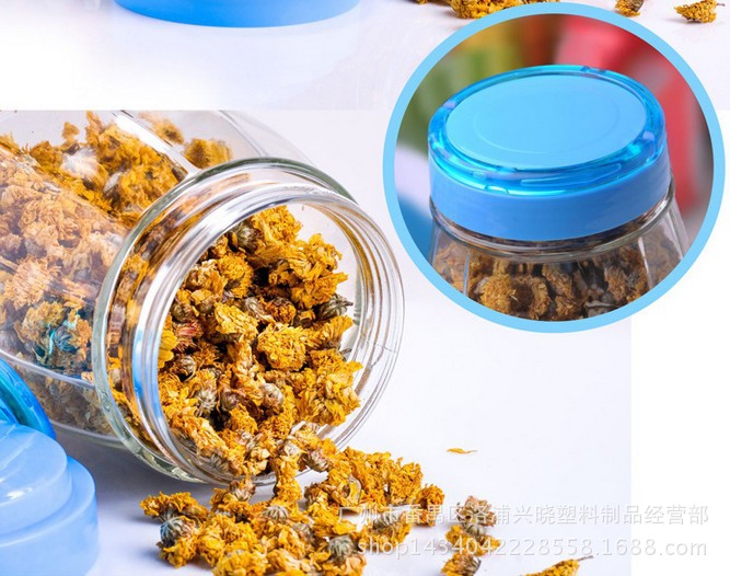 振兴 5883时尚多彩密封罐/1800ml玻璃保鲜罐/食品罐/带手挽加厚