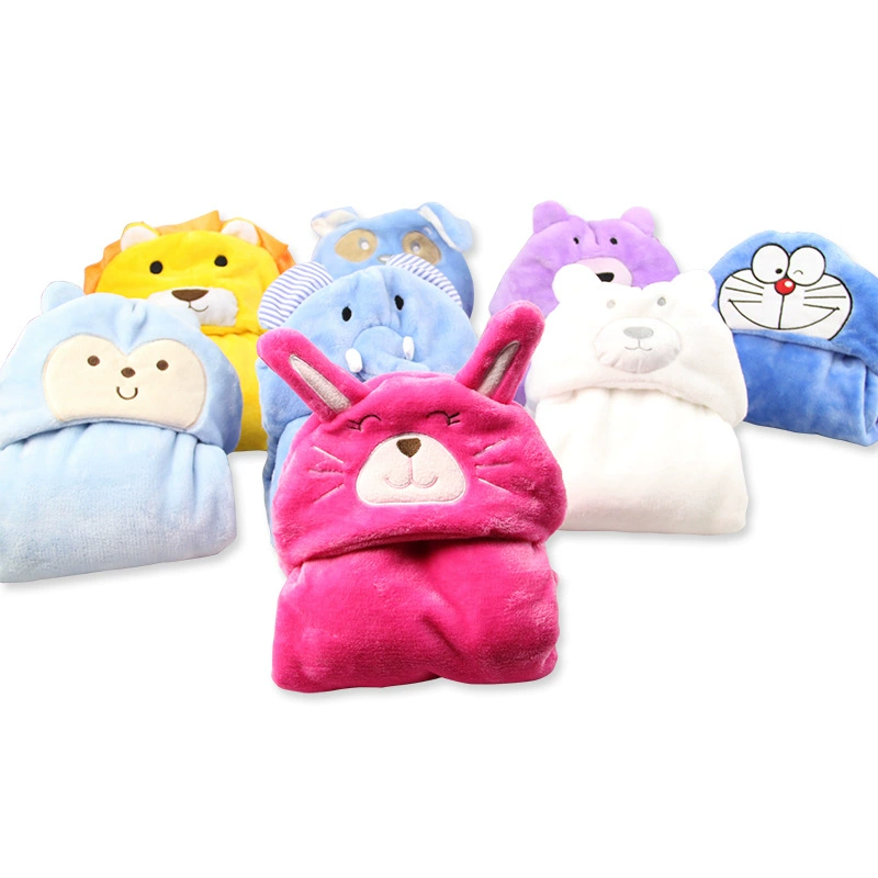 Плащ с животными Тонкое бархатное детское одеяло на ощупь нежное и мягкое удобное детское одеяло Детский плащ с животными