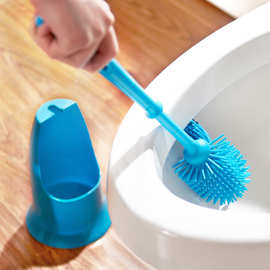 创意日用品tpr制品 塑料马桶刷带底座卫生间清洁刷子
