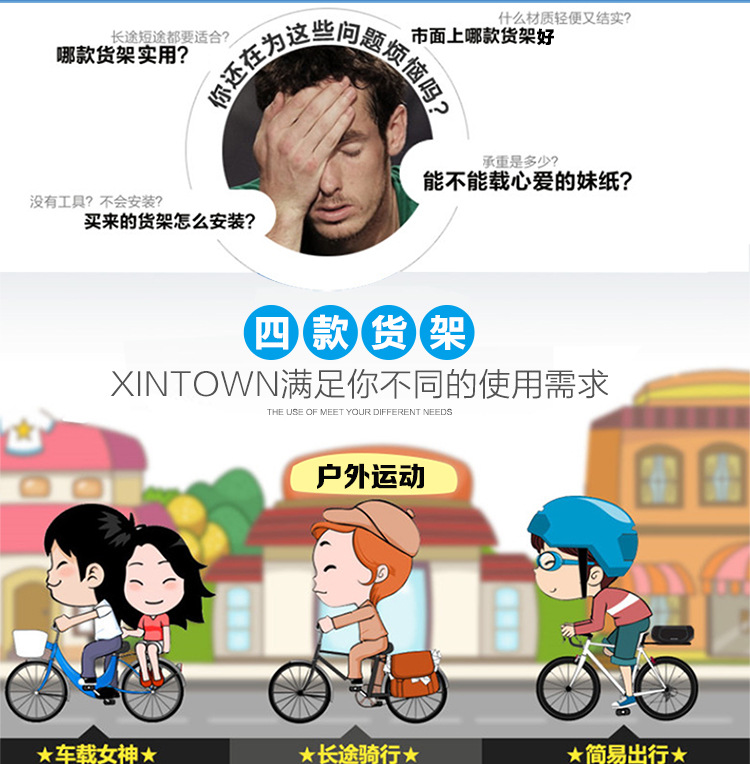 Porte-bagages pour vélo - Ref 2410980 Image 4