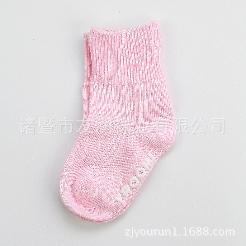 Algodón peinado anti-pilling suave aguja DOBLE BOCA suelta calcetines de bebé lindo arco dispensación antideslizante calcetines de los niños