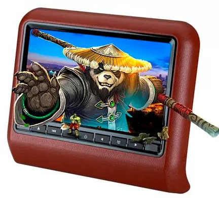 头枕DVD, 外挂头枕DVD, 9寸DVD, 车载DVD