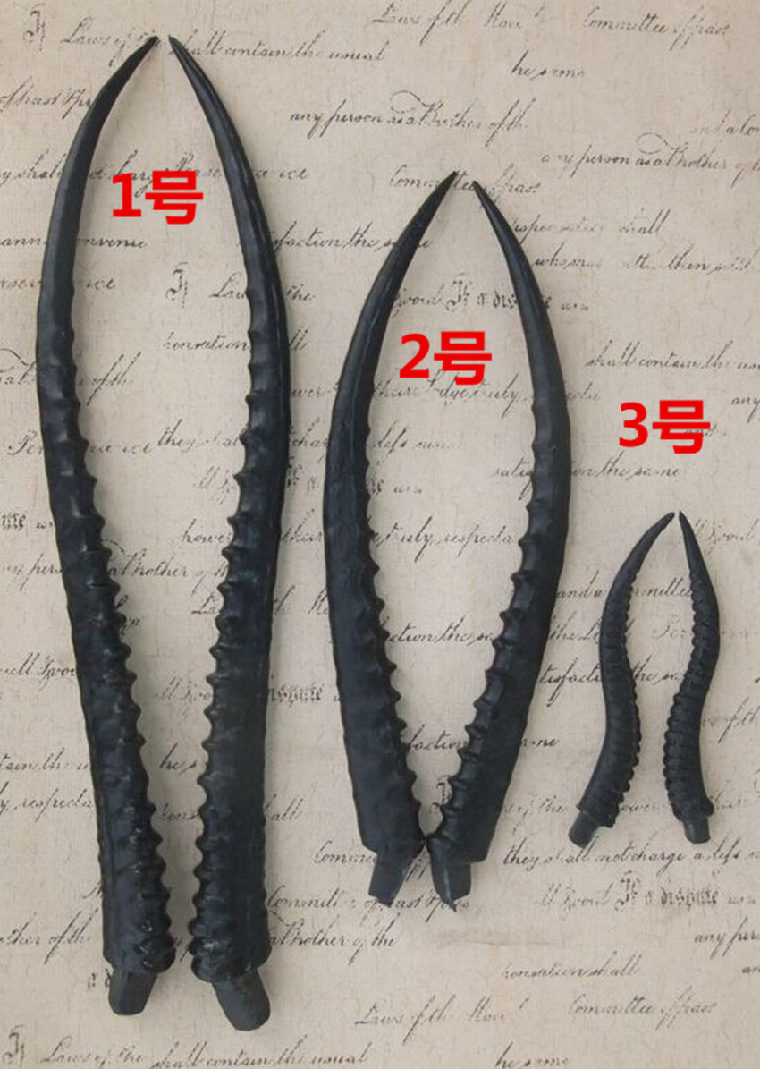 厂家直销 一对仿真羚羊角婚纱摄影道具 表演头饰 创意工艺品