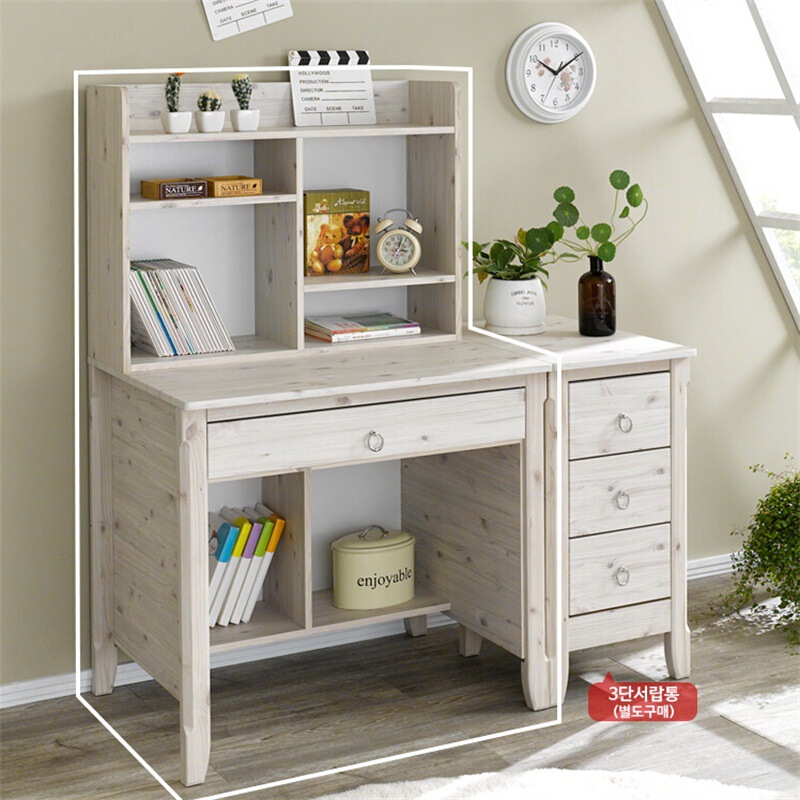 European New Product Special Hot Sale All Wooden with Bookshelf Drawer Multi-functional Home Writing Office Computer Desk