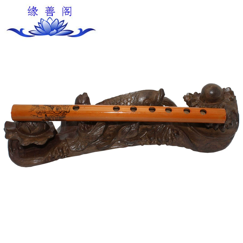 Tiếng kèn clarinet tre nước tự nhiên khoảng 24CM tiếng còi ngắn mới bắt đầu clarinet dễ học dọc Xiao nhạc cụ dân tộc sáo trúc