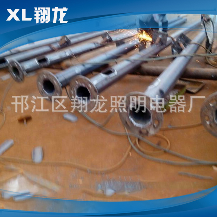 厂家生产安防摄像机监控杆 监控立杆 标志牌杆 双悬臂标志牌杆