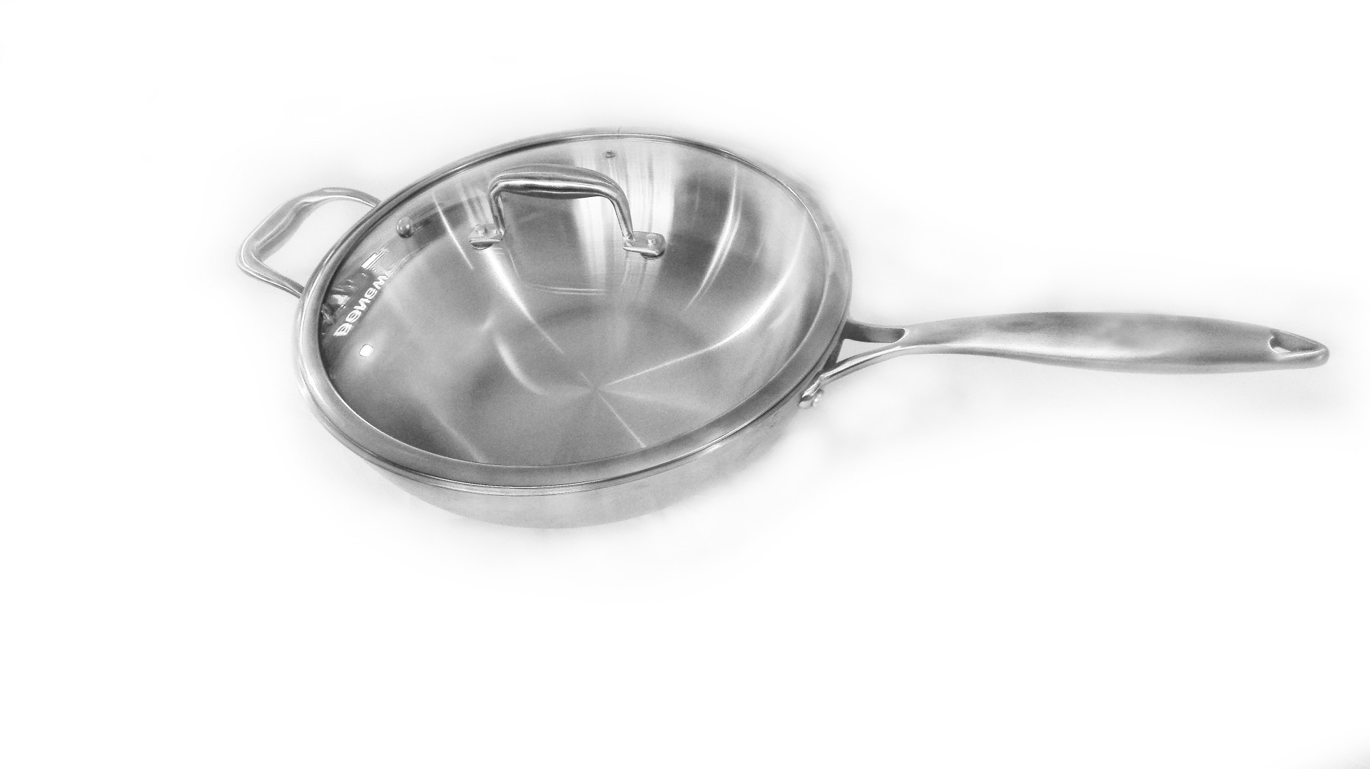 玻璃蓋中式炒炒鍋砂光