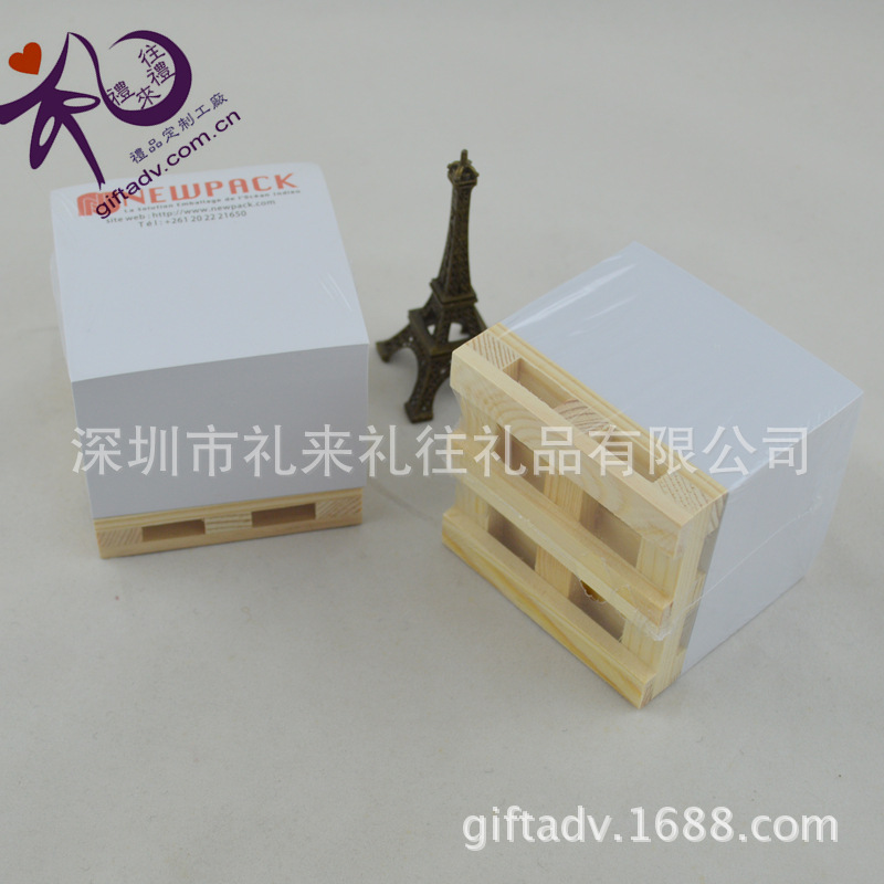 商务加厚纸砖便签纸纠错贴心情即时贴外贸出口纸砖木托便签本