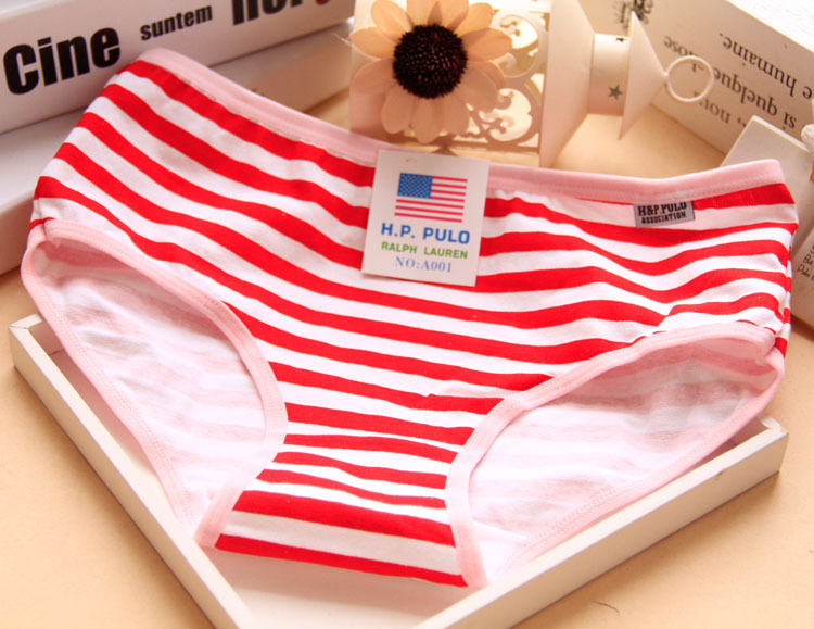 Slip jeunesse rayures A001 en coton - Ref 653008 Image 15