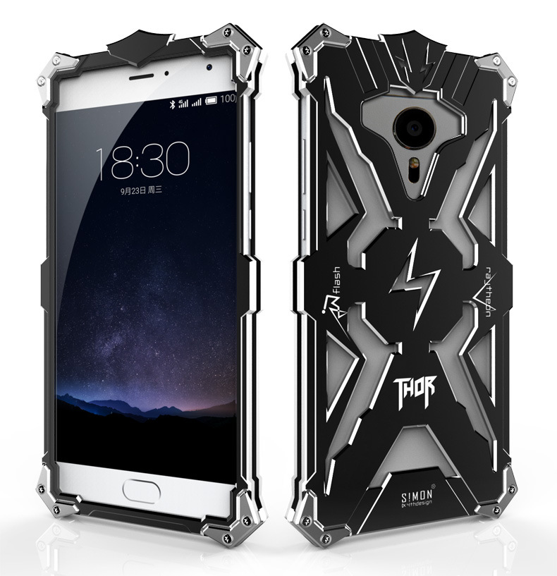 SIMON THOR Aviation Aluminum Alloy Shockproof Armor Metal Case Cover for MEIZU Pro 6 | MEIZU Pro 5