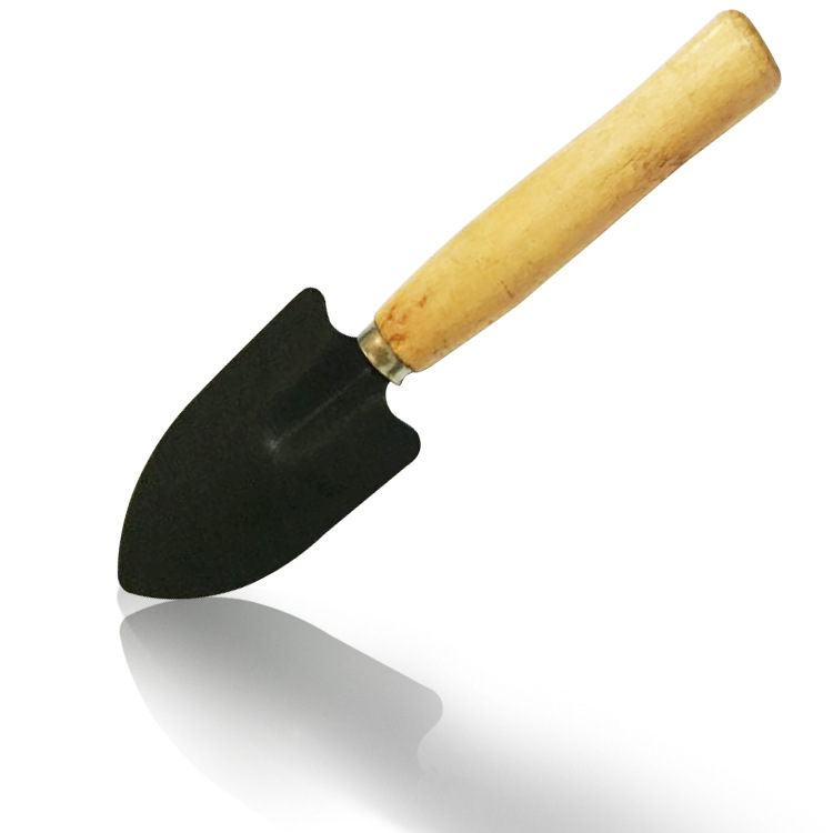 厂家销售植物盆栽种花种草迷你小铁锹 耙 叉子 园林工具木柄园艺