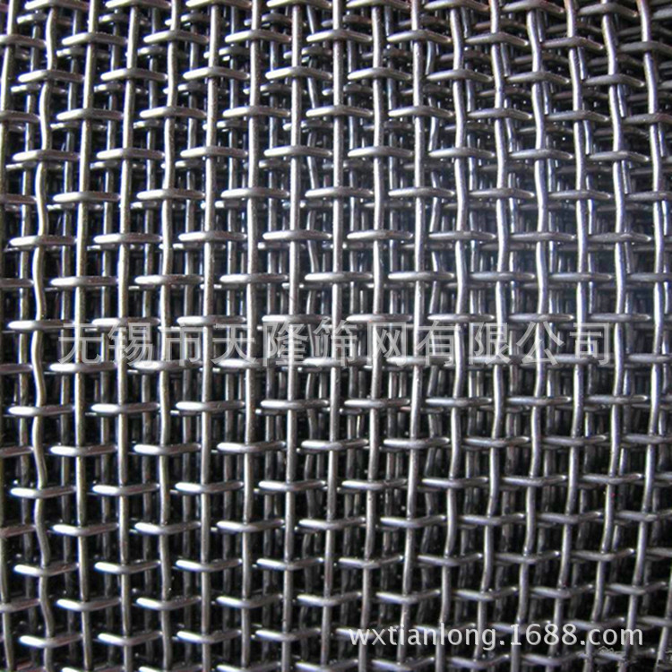 天隆养殖养猪钢丝轧花网不锈钢平纹编织轧花网2*25矿山石油筛分网